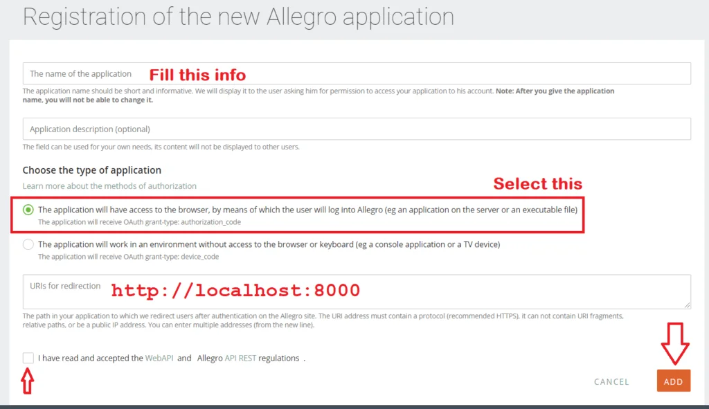 Allegro Dropshipping App – Complete Step-by-Step Starting Guide 2 Allegro creat app