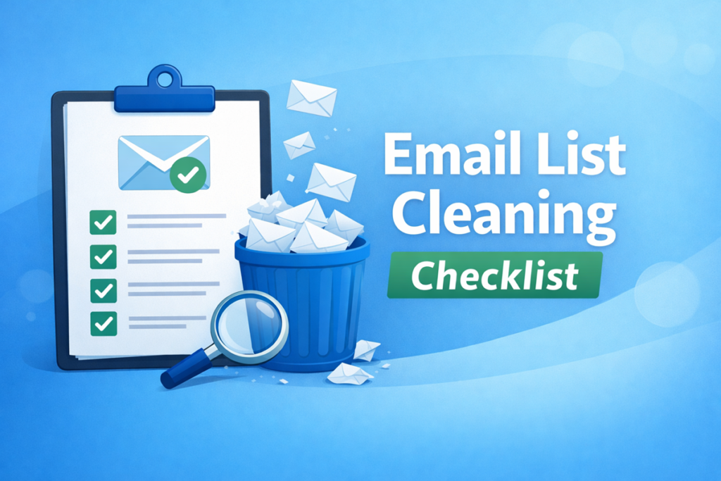 email list cleaning checklist