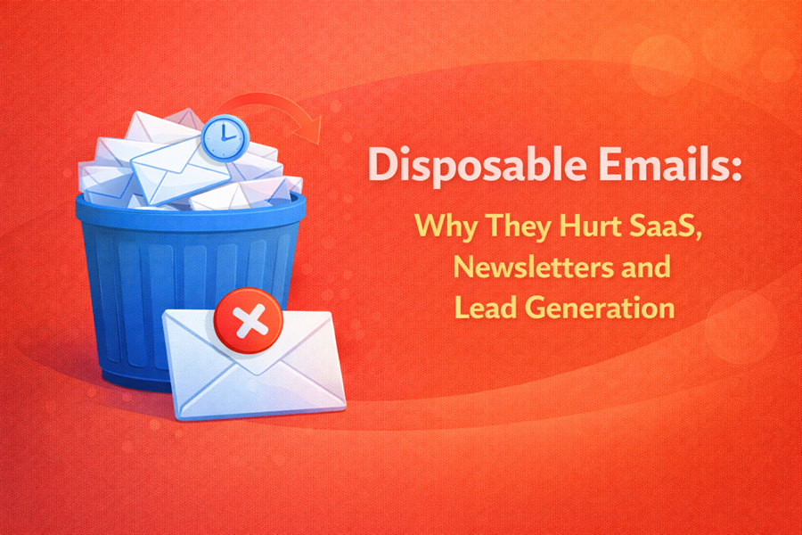 featured image - disposable emails are bad