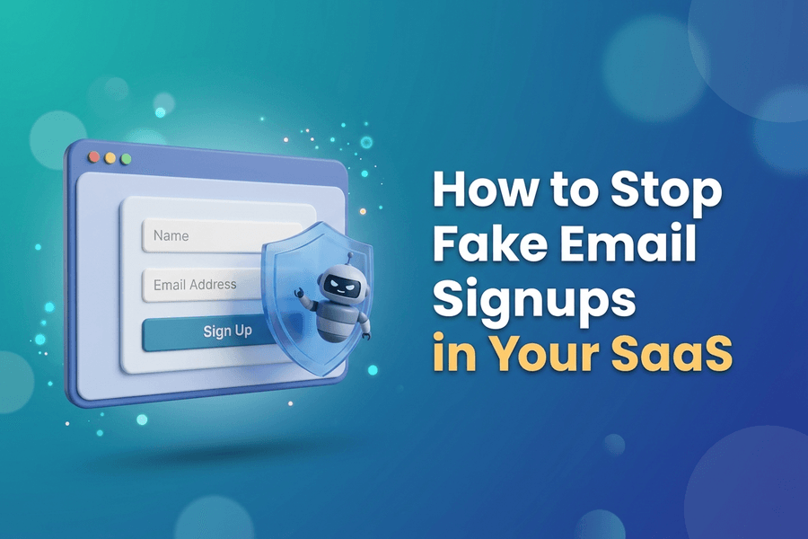 Featured image - how to stop fake email signups in your SaaS
