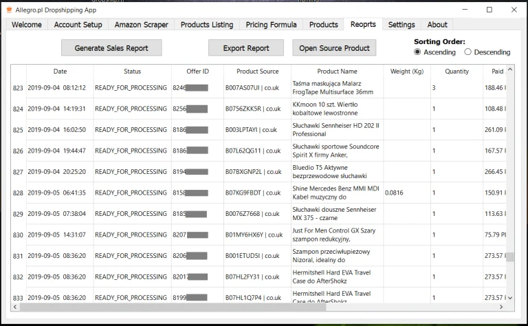 allegro dropshipping ap reports 2.png
